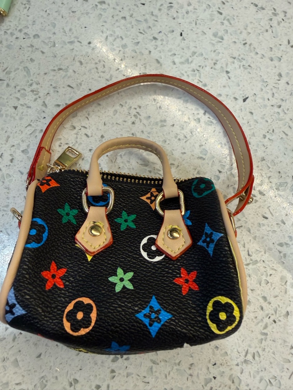 Bundle of 3, Brand New Designer Inspired Functional Mini Bags 💜💚🧡 - Picture 5 of 11